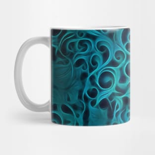 Gothic Green Floral Mug